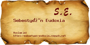 Sebestyén Eudoxia névjegykártya